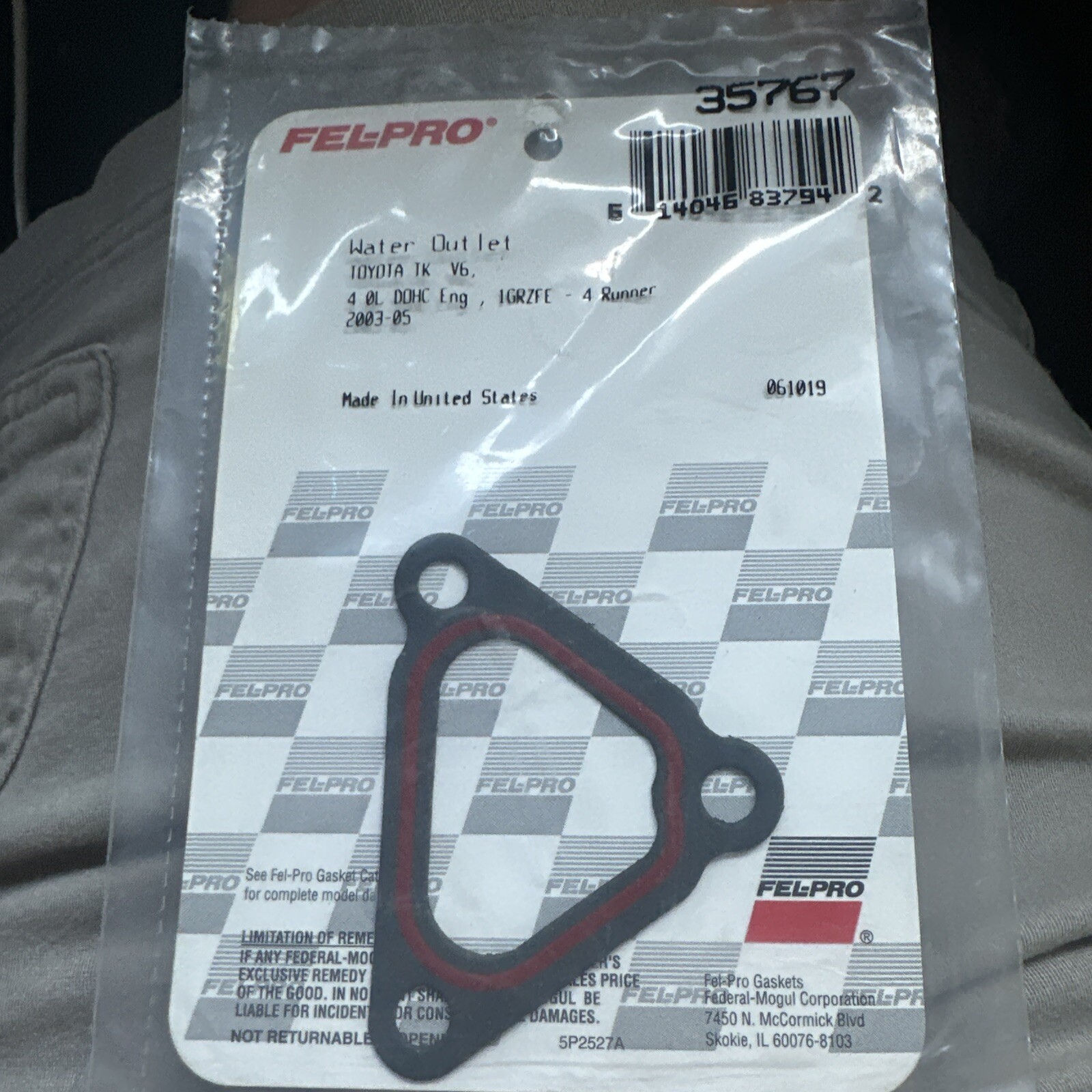 Engine Coolant Outlet Gasket Fel-Pro 35767