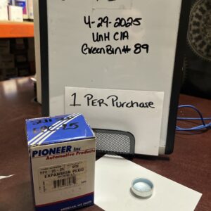 Engine Core Plug-Expansion Plug Pioneer EPC25-25 1 Per Purchase