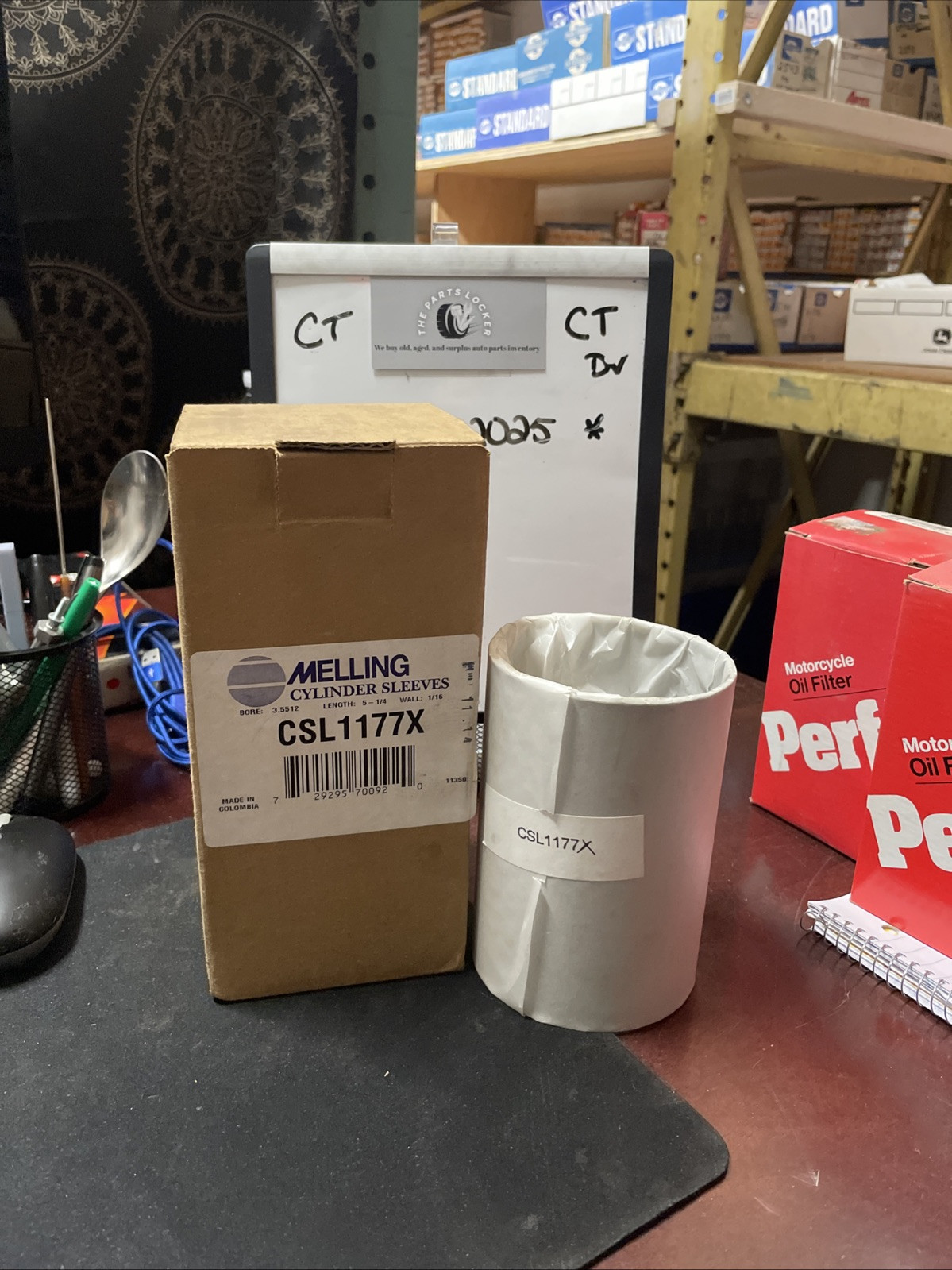 Engine Cylinder Liner-Stock Melling CSL117X