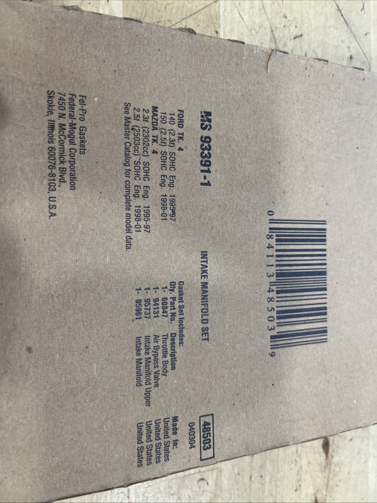 Engine Intake Manifold Gasket Set Fel-Pro MS 93391-1 - Image 3