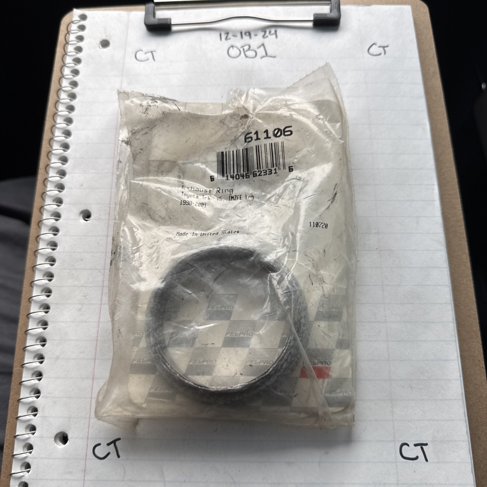 Exhaust Pipe Flange Gasket Fel-Pro 61106