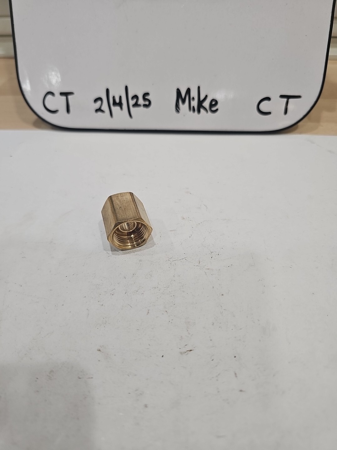 FMSI #3018 Brake Line Union Invert Flare Tube Nut 3/8" x 5/8" - 18 TPI - 10 Pack - Image 4