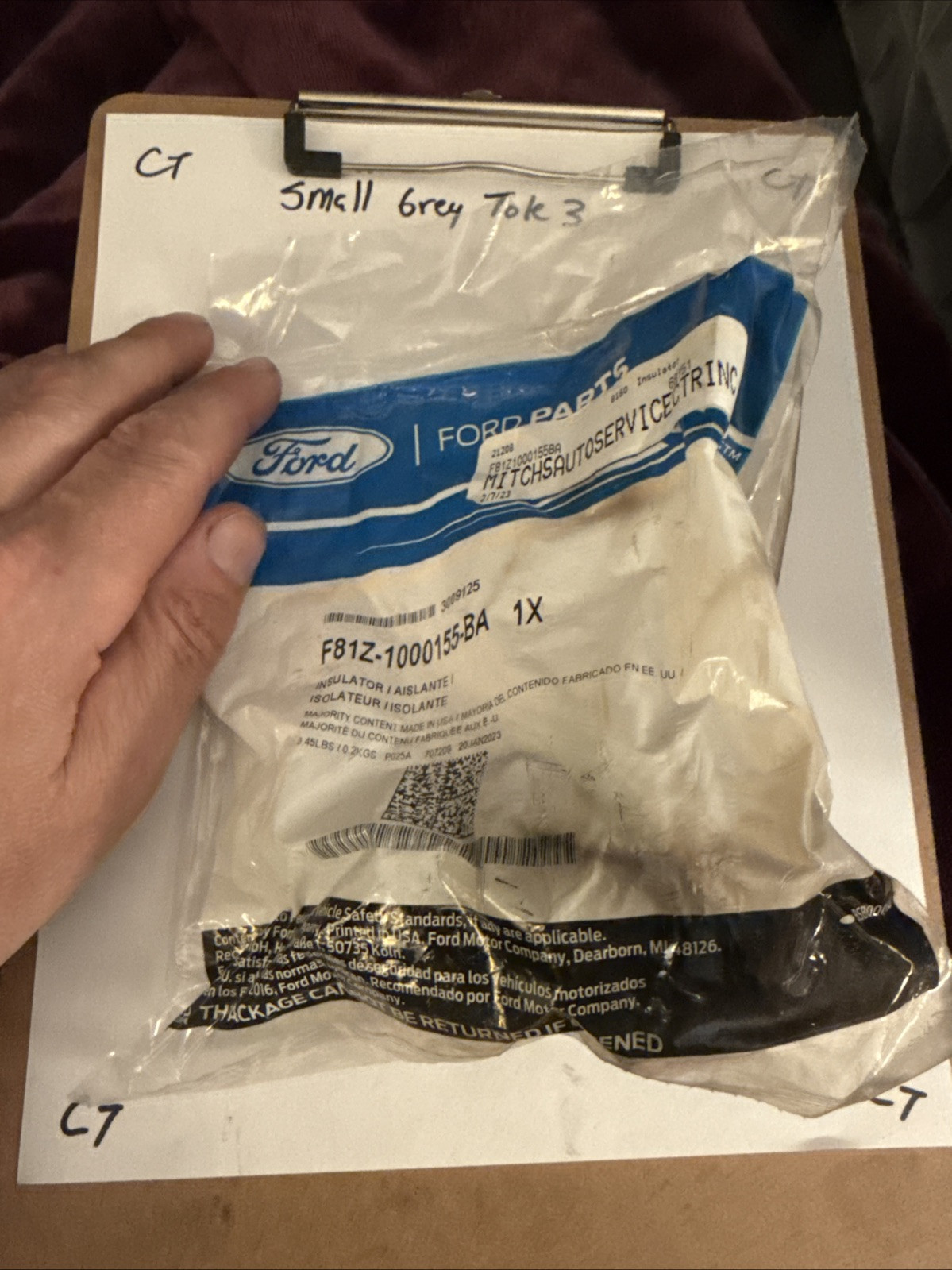 FORD OEM 00-03 F-250 Super Duty Frame Components-Rear Insulator F81Z1000155BA