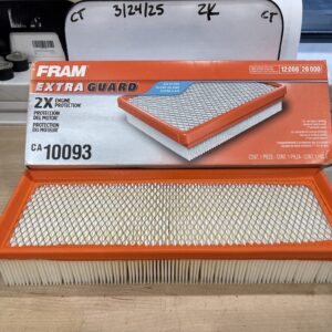 FRAM Extra Guard Air Filter, CA10093 for Select Chevrolet Vehicles