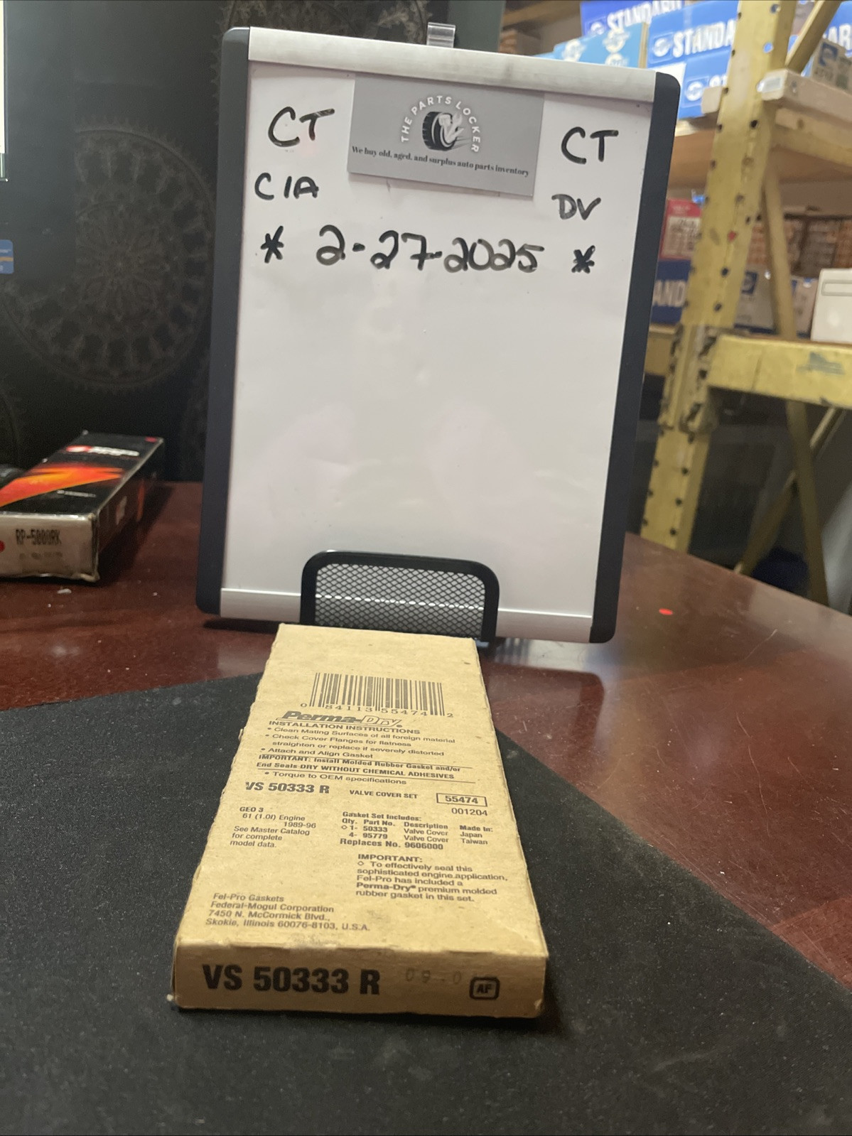 FelPro Valve Cover Gasket Set Fit 1998-2000 Chevrolet Metro Part Number VS50333R