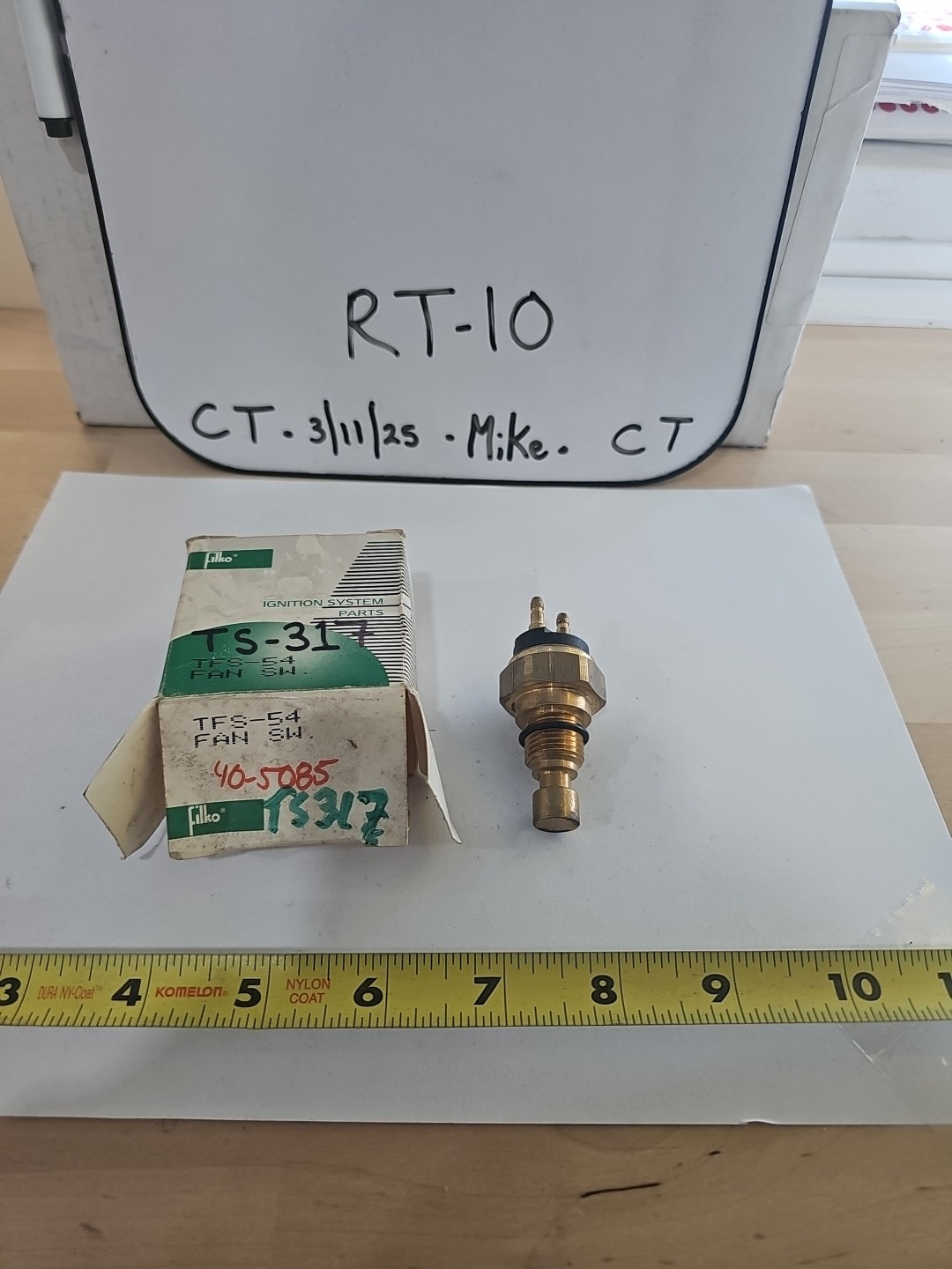 Filko TFS-54 Engine Cooling Fan Switch (Standard TS-317)