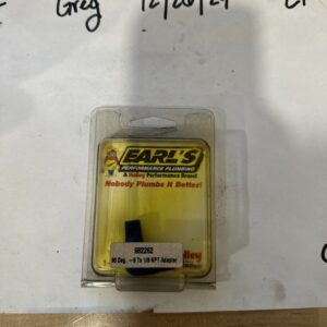 Fitting Adapter -6 to 1/8" NPT 90° Ano-Tuff Earls Performance AT982262ERLP