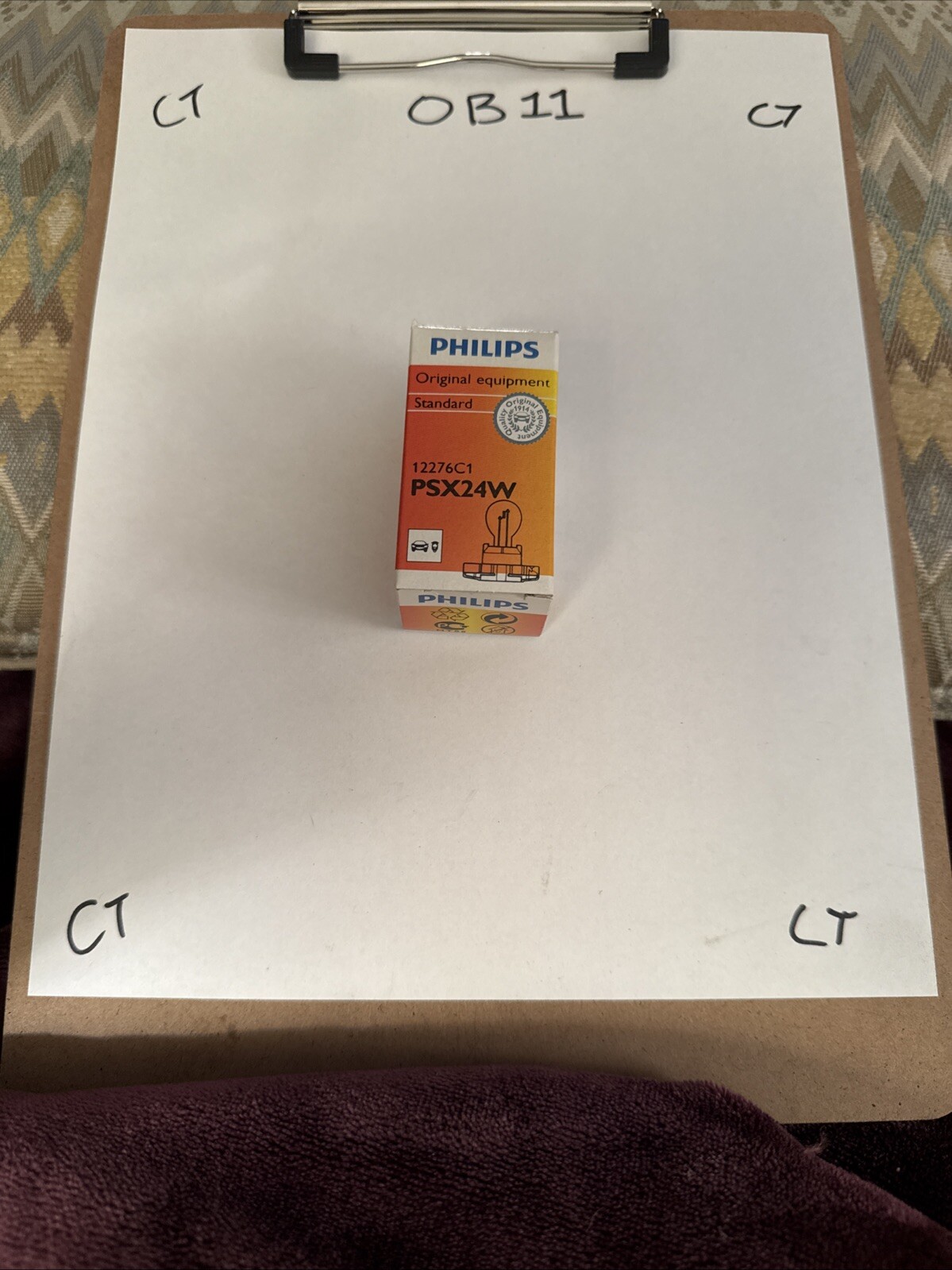 Fog Light Bulb-Standard - Single Commercial Pack Philips PSX24WC1