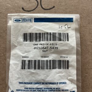 Ford OE Front Valance Panel Nut- W713547-S439 , Pack Of 4