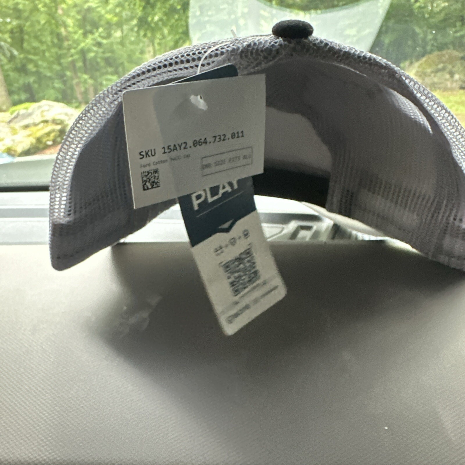 Ford White And Black Quilted Baseball Hat - Image 3