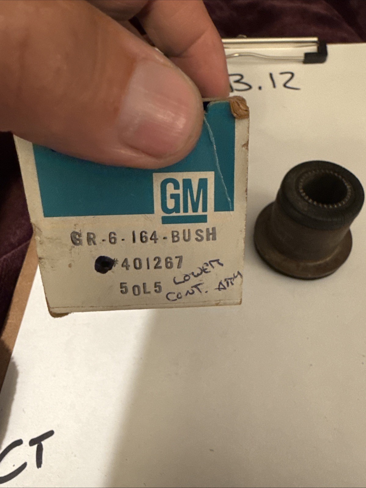 GM 401267 Bushing,Front Upper Control Arm Camaro,nova,Chevelle Surface Rust - Image 3