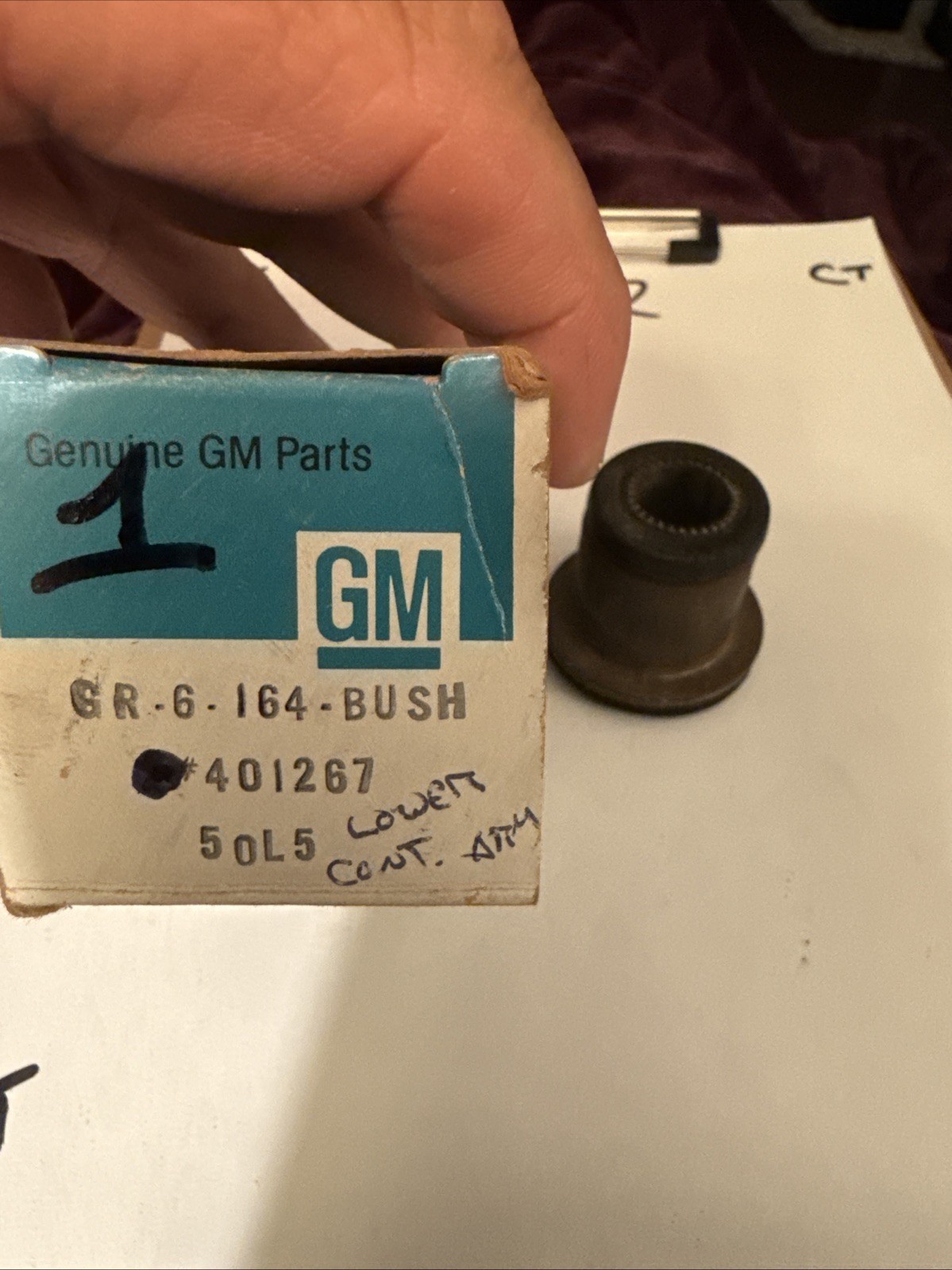 GM 401267 Bushing,Front Upper Control Arm Camaro,nova,Chevelle Surface Rust - Image 4