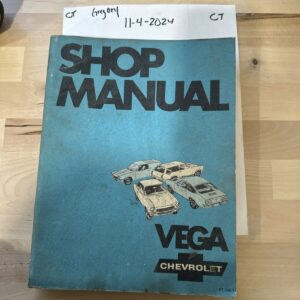 GM Chevrolet Vega Shop Manual - 1971