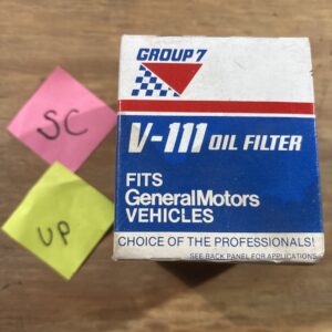 GROUP 7 V111 OIL FILTER  for 77-14 CHEVROLET  BUICK  PONTIAC  GMC  AMC  SAAB