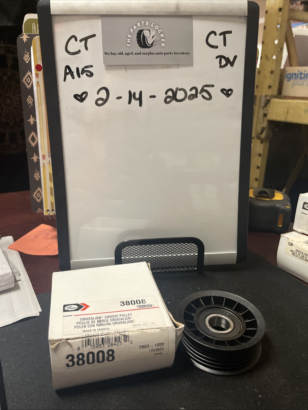 Gates 38008 DriveAlign Belt Drive Idler/Tensioner Pulley