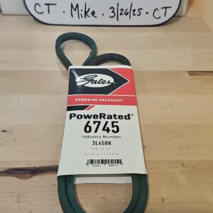 Gates 6745 PoweRated FHP Medium Horse-Power V-Belt 3/8” x 45”