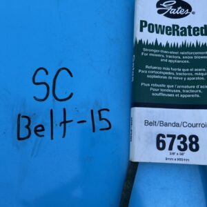 Gates Standard PoweRated Accessory Drive Belt-FHP Medium Horse-Power V-Belt 6738