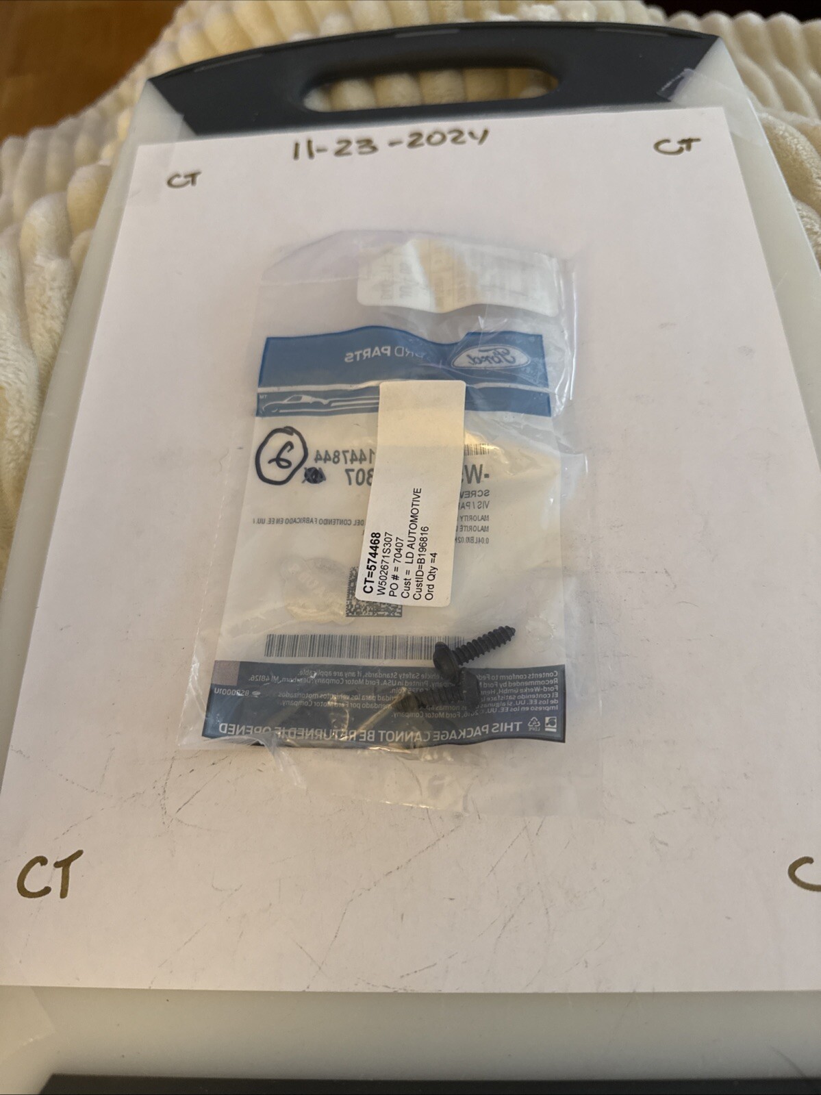 Genuine End Cover Screw W502671-S307 (2) Screws - Image 3