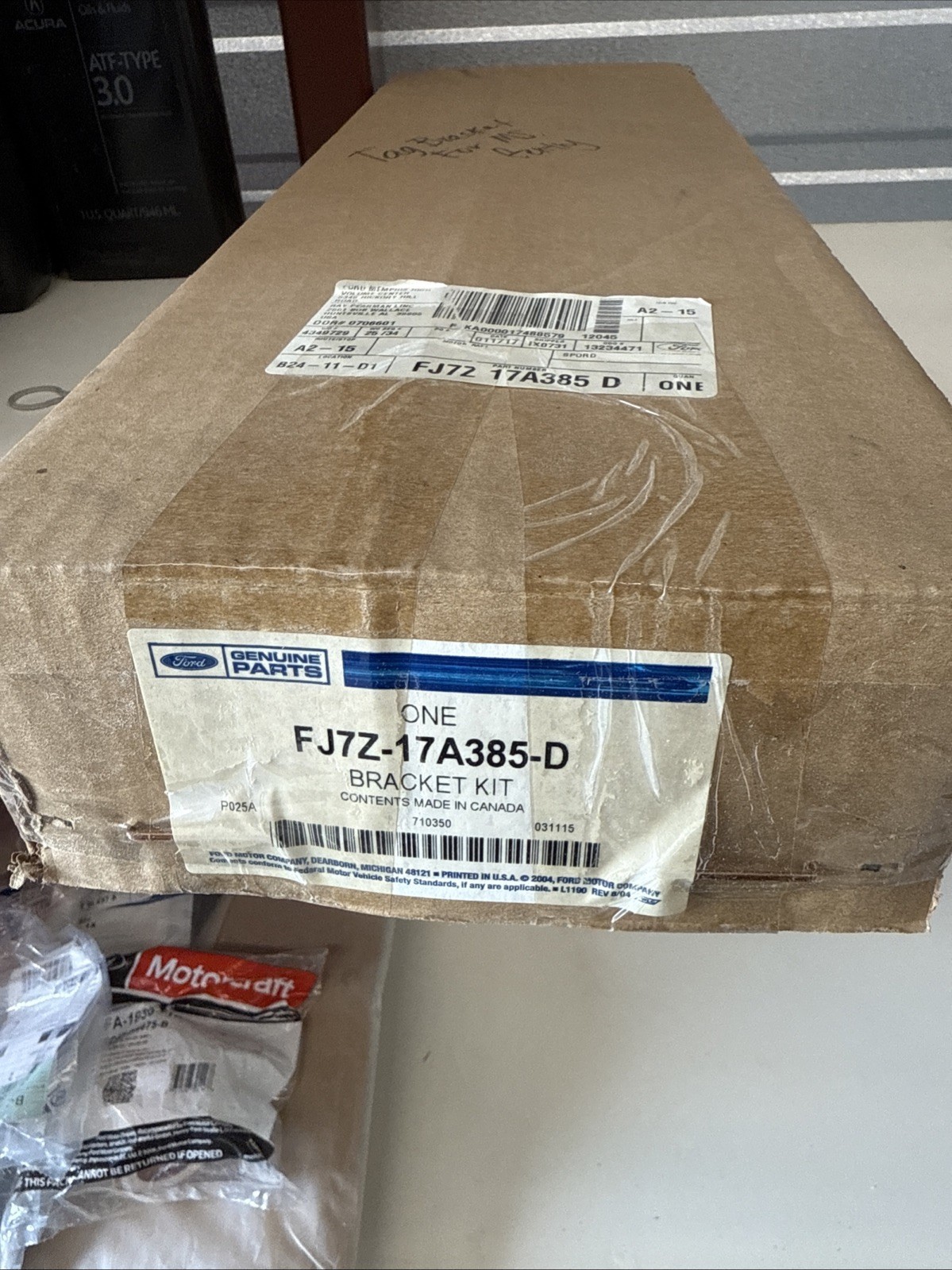 Genuine Ford Bracket License Plate FJ7Z-17A385-D