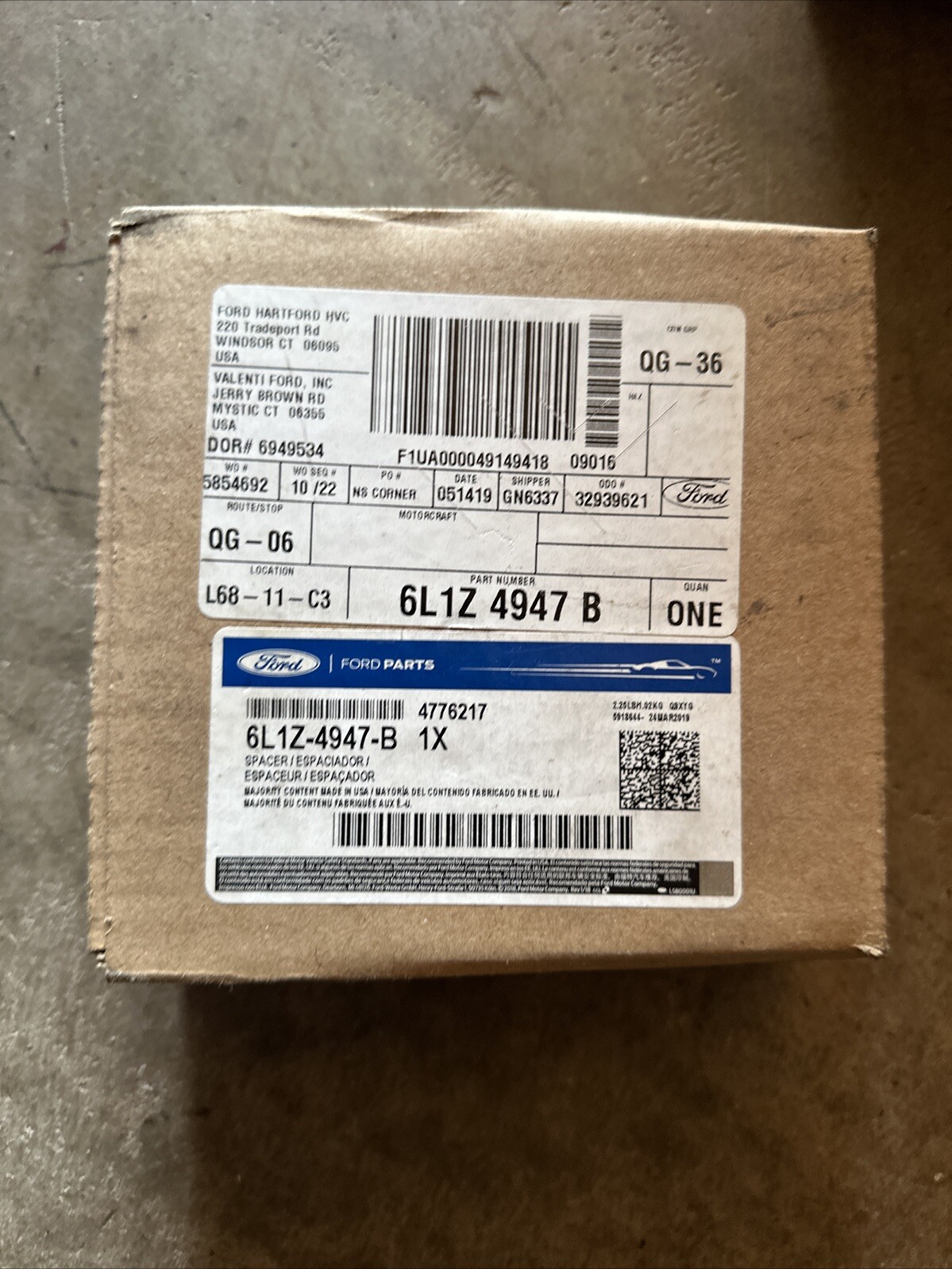 Genuine Ford Clutch Kit 6L1Z4947B