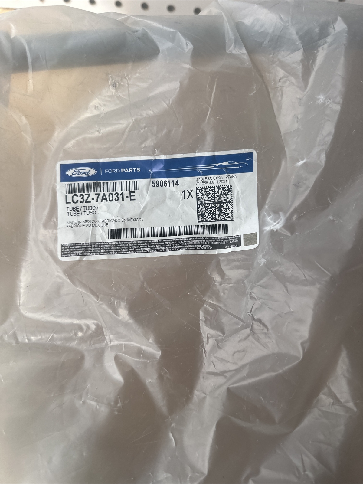 Genuine Ford Cooler Pipe LC3Z-7A031-E