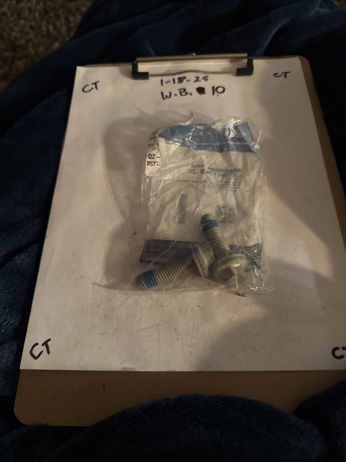 Genuine Ford Disc Brake Caliper Bracket Mounting Bolt W710681-S439 - Image 3