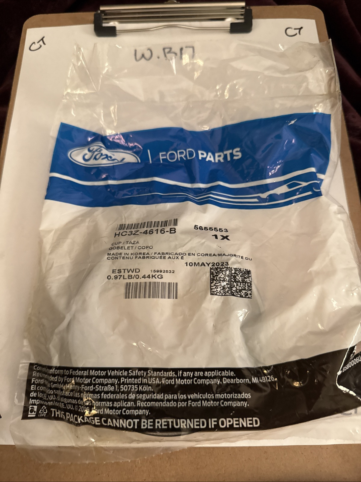 Genuine Ford Inner Pinion Cup HC3Z-4616-B