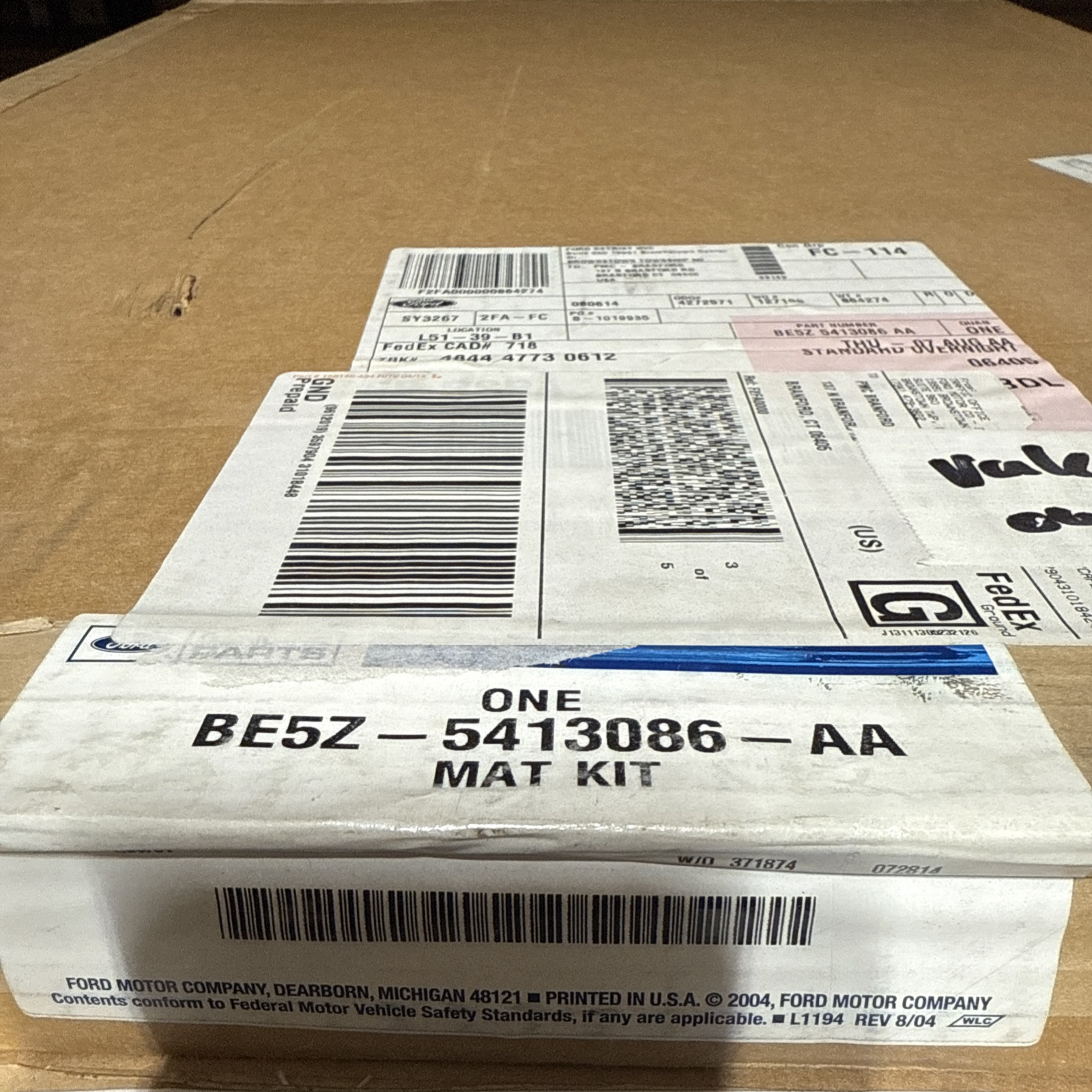 Genuine Ford Kit - Floor Contour Mat BE5Z-5413086-AA - Image 3