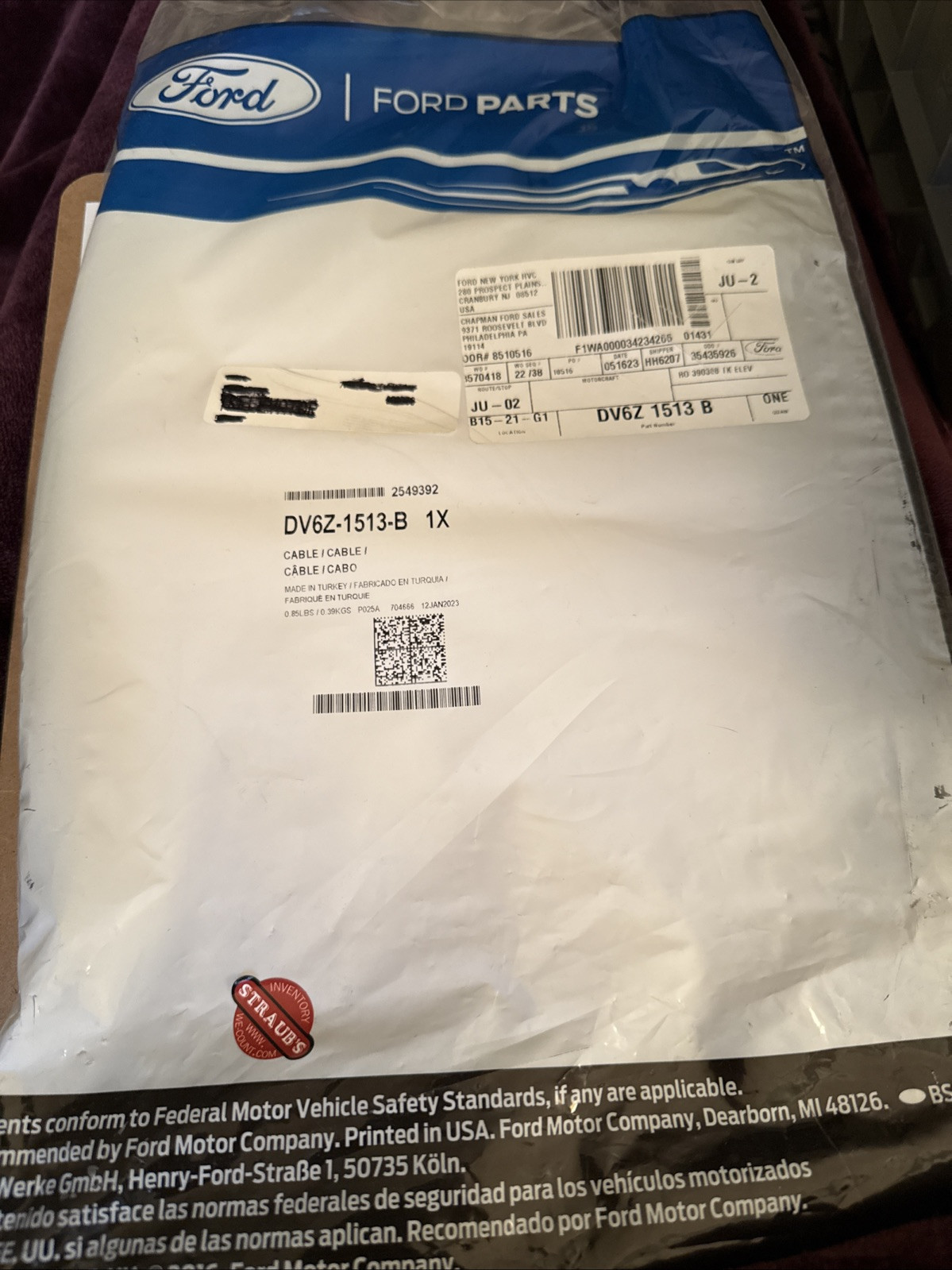 Genuine Ford Lock DV6Z-1513-B