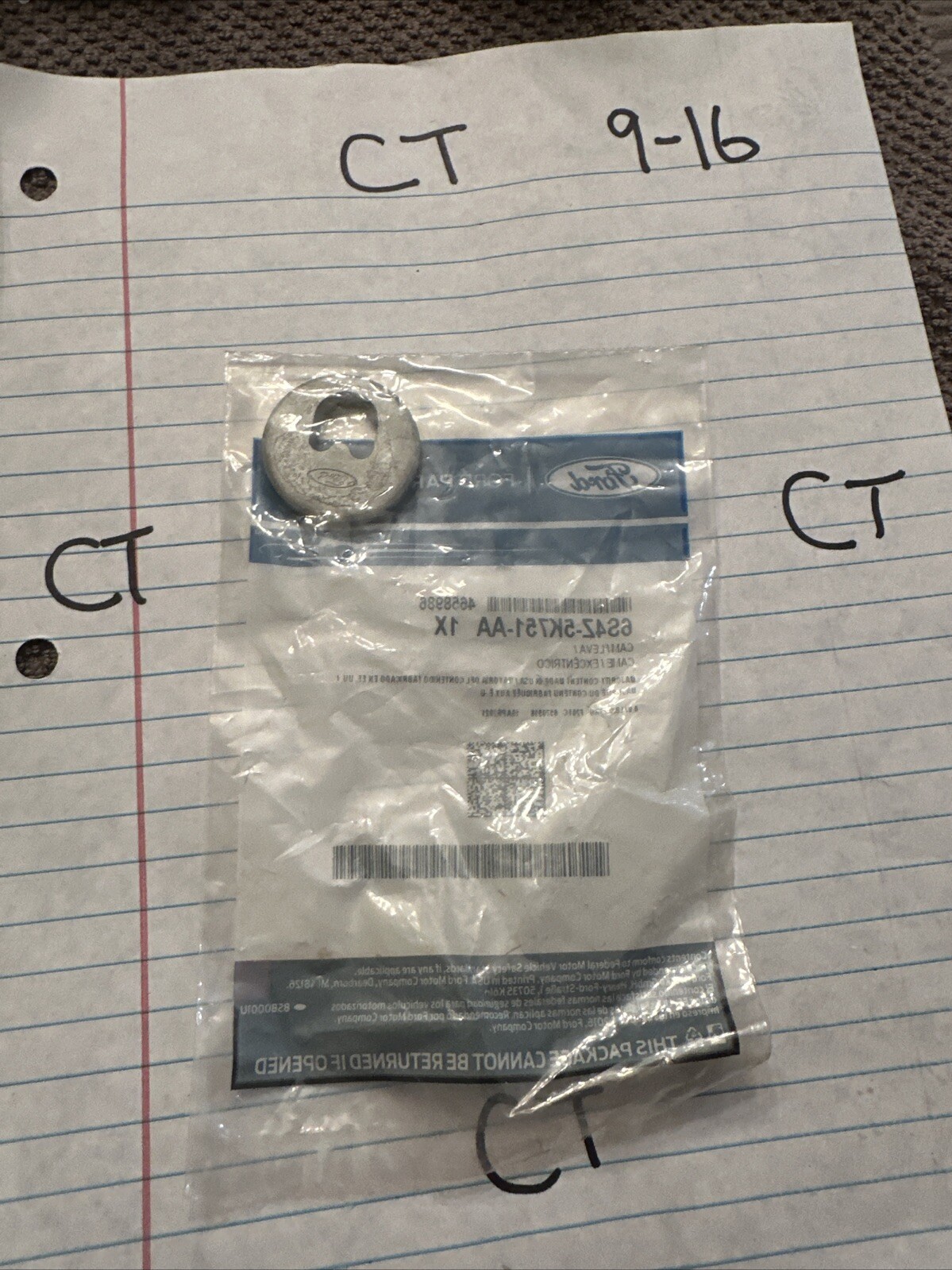 Genuine Ford Lower Control Arm Cam 6S4Z-5K751-AA - Image 3