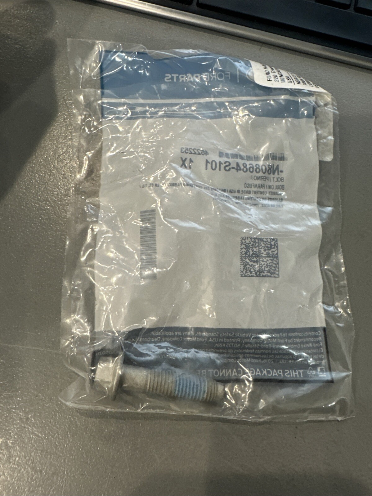 Genuine Ford Lower Shaft Lower Bolt N808684-S101 - Image 3