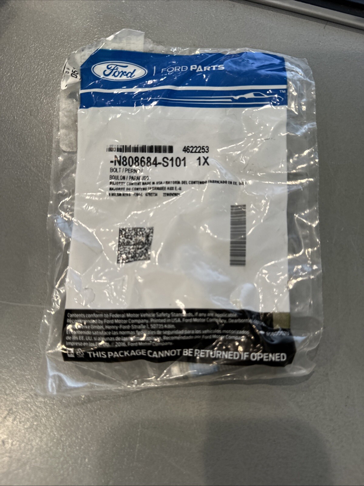 Genuine Ford Lower Shaft Lower Bolt N808684-S101