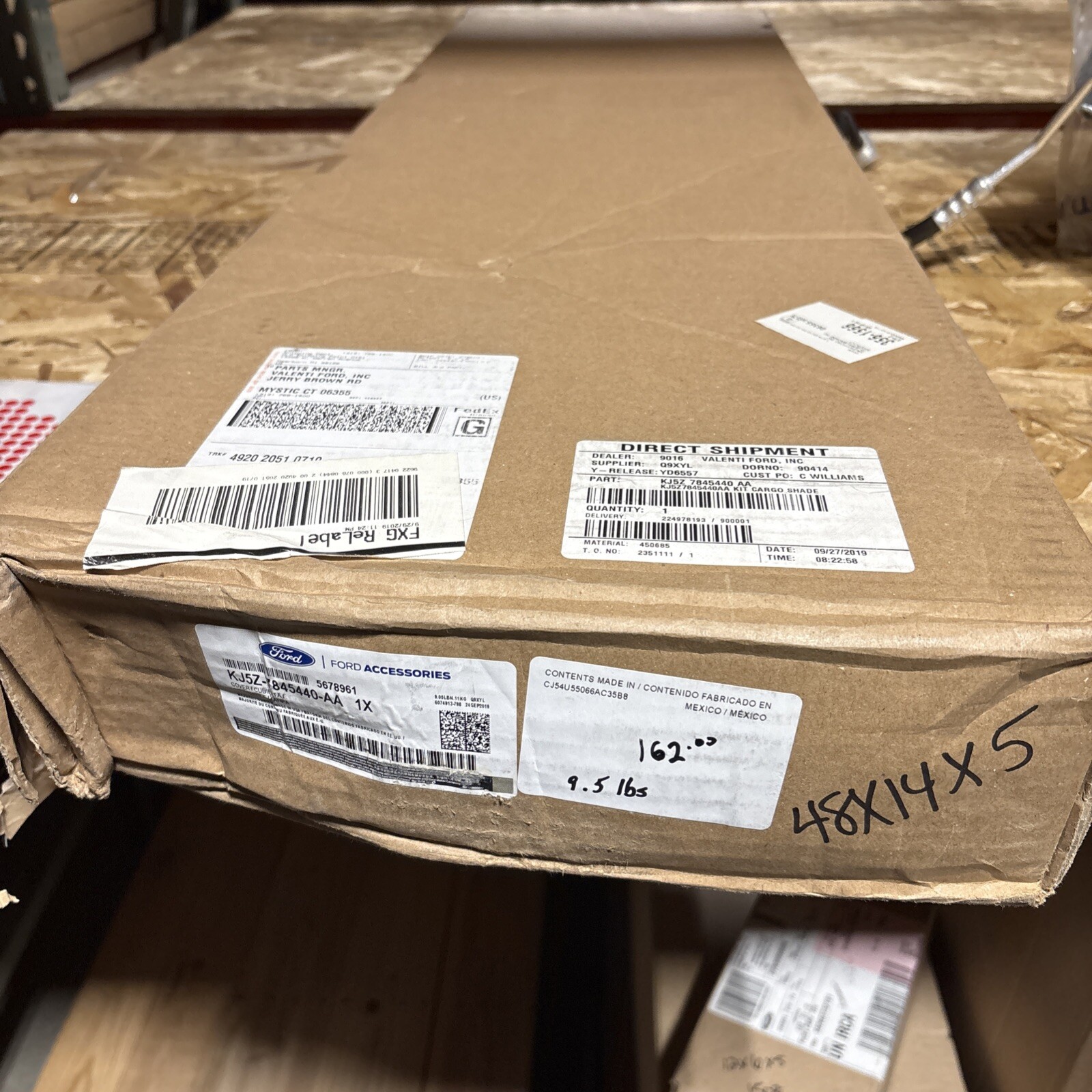 Genuine Ford Luggage/Cargo Cover KJ5Z-7845440-AA