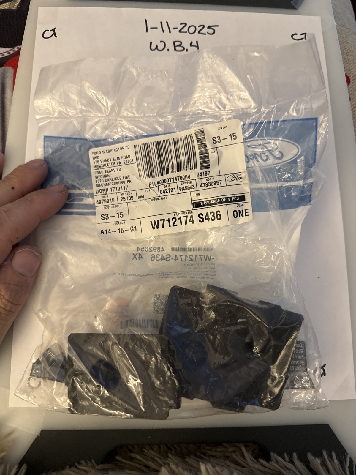 Genuine Ford Mount Bolt Nut -W712174-S436 (( Only 3 Total )))