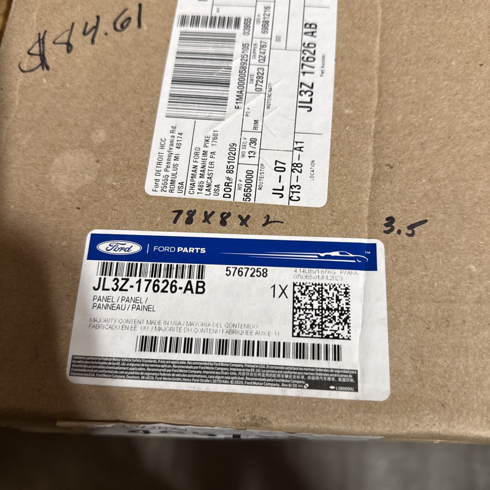 Genuine Ford Panel JL3Z-17626-AB - Image 3