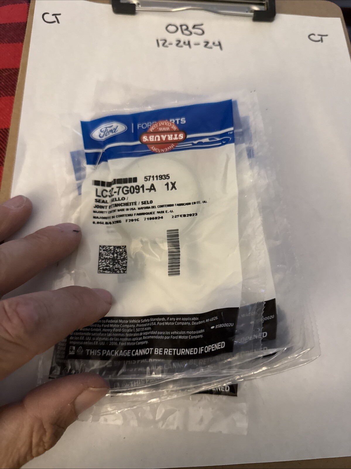 Genuine Ford Seal LC3Z-7G091-A