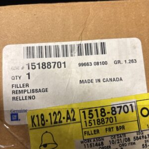 Genuine GM 15188701 Chevy Silverado 2500HD 03-06 Bumper Filler Driver Side Front