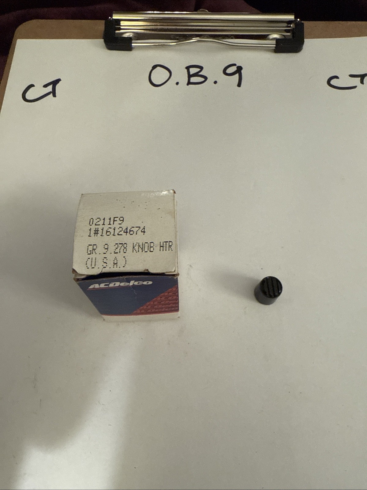 Genuine GM 1990-1995 Chevrolet Knob Heater & A/C Control Blower Switch 16124674 - Image 3