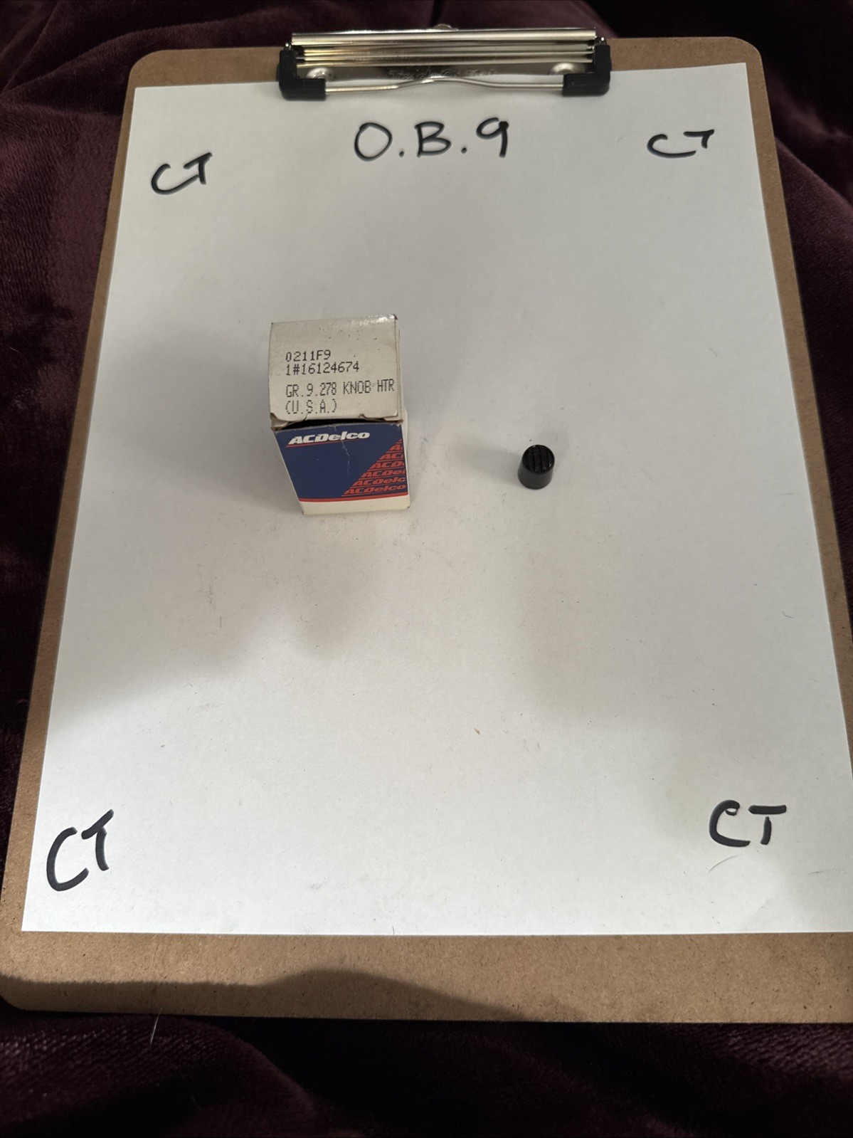 Genuine GM 1990-1995 Chevrolet Knob Heater & A/C Control Blower Switch 16124674