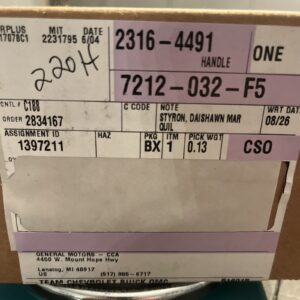 Genuine GM 23164491 Handle Assembly Instrument Panel Asst Black