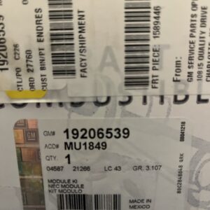 Genuine GM Fuel Pump and Level Sensor Module with Seal 19206539