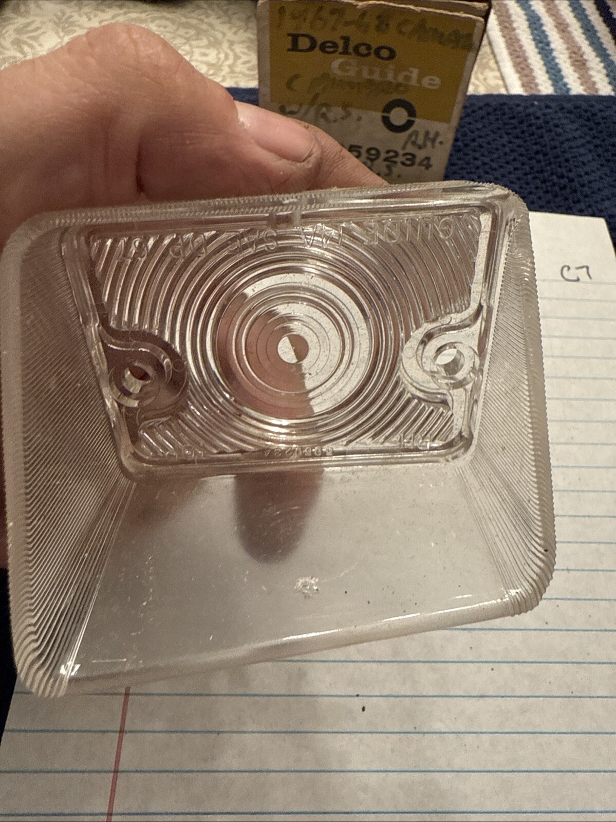 Genuine Gm 1967-1968 Camaro Light Lens 5959234 Delco Guide - Image 4