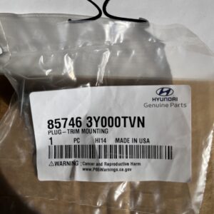 Genuine Hyundai Plug - Trim Mounting, 85746-3Y000-TVN (One Plug)