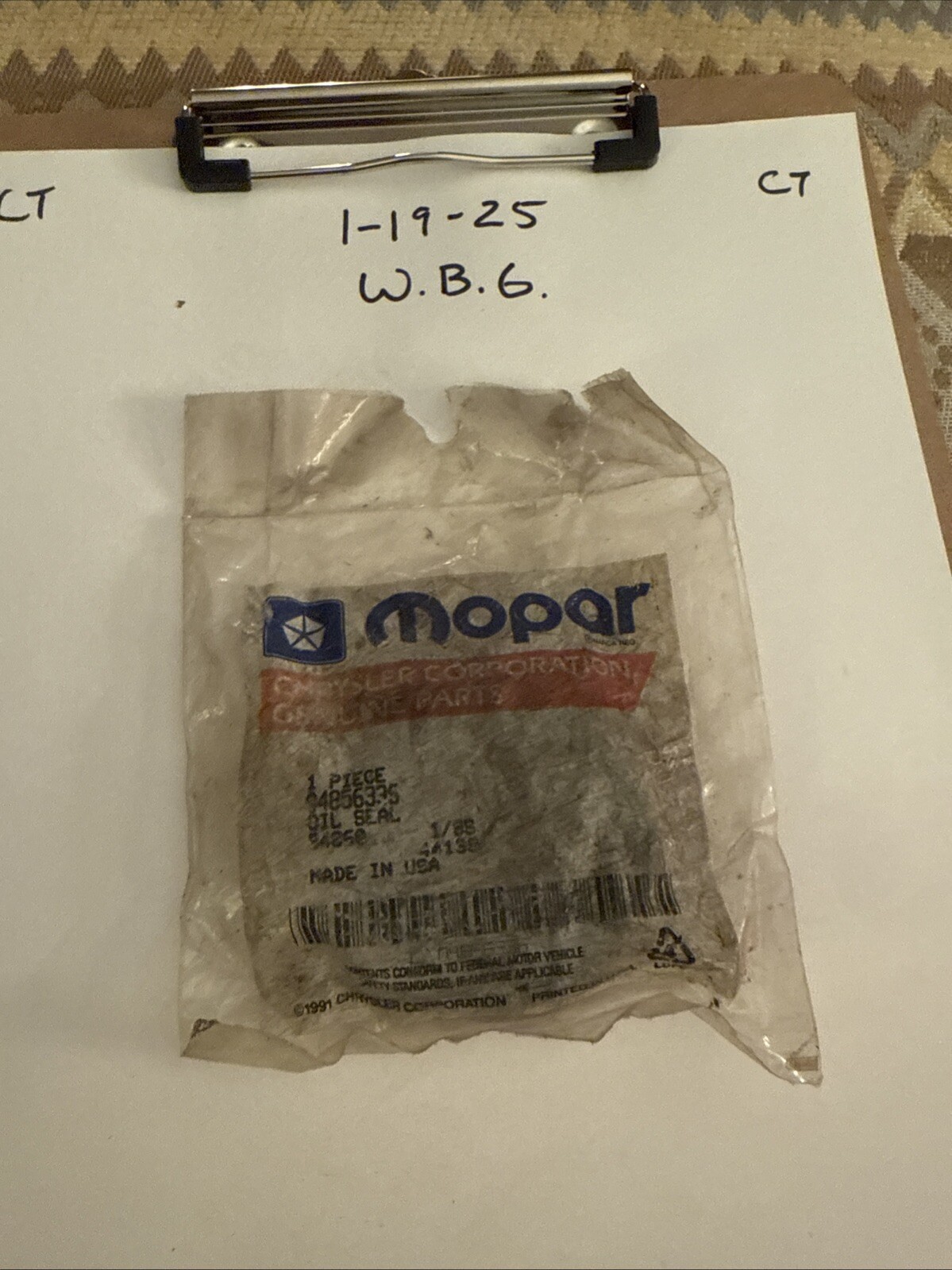 Genuine Mopar AXLE DRIVE SHAFT - SEAL | Mopar 04856336 4856336