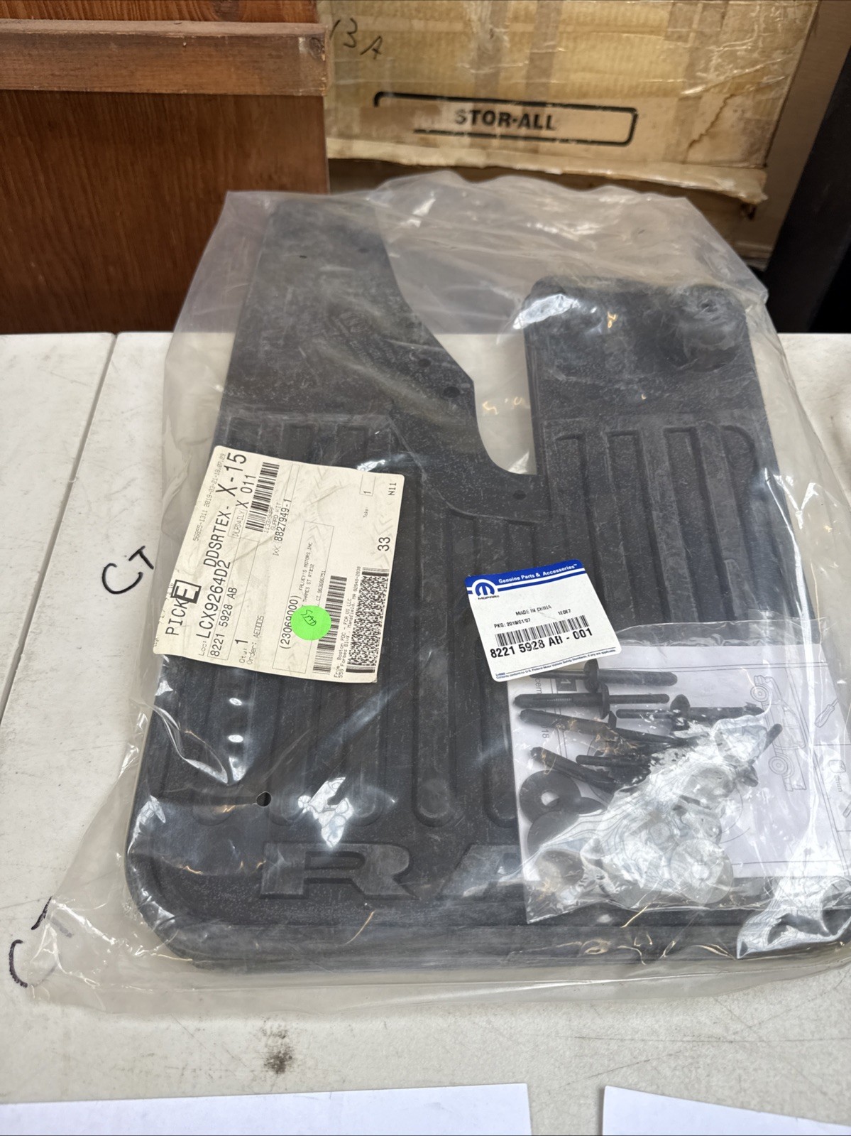 Genuine Mopar Front Mud Flap For Ram 82215928AB Oem NOS