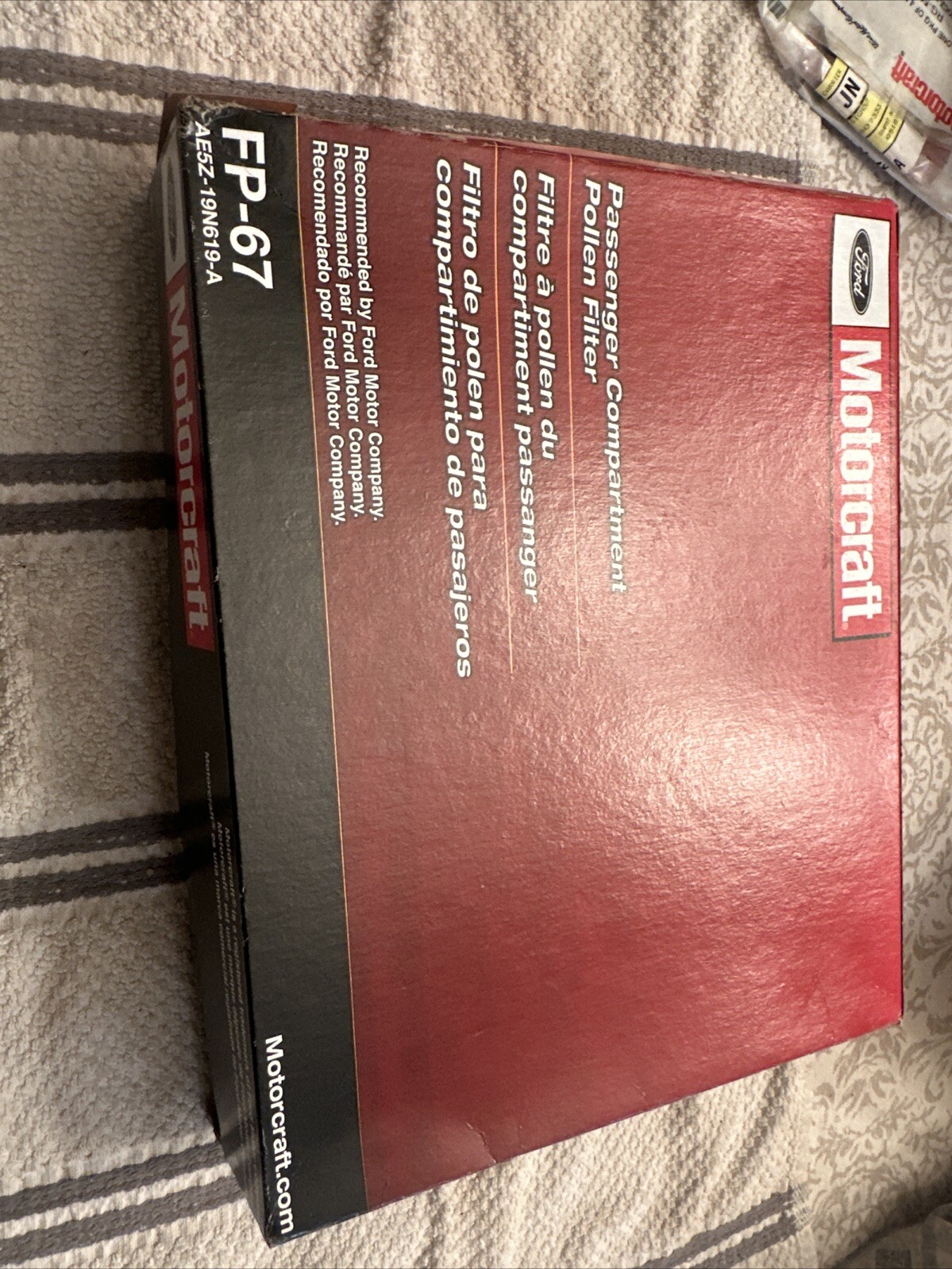 Genuine Motorcraft Cabin Air Filter FP-67 For 2010-2012 Ford / Lincoln / Mercury