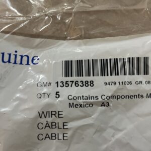 Genuine OEM GM F Wire Cable 13576388 (sold Individually)