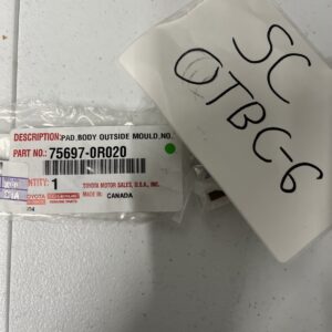 Genuine Toyota Pad Body Outside Mo 75696-0R020