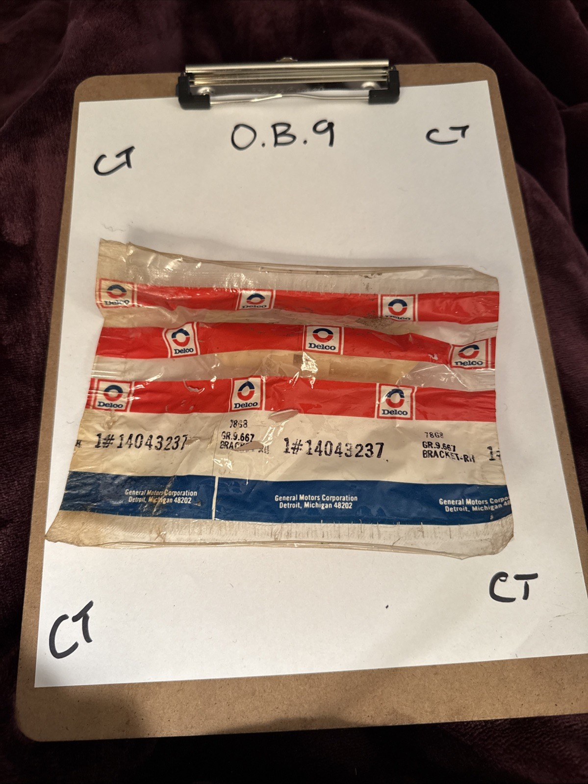 Gm Delco Bracket 14043237