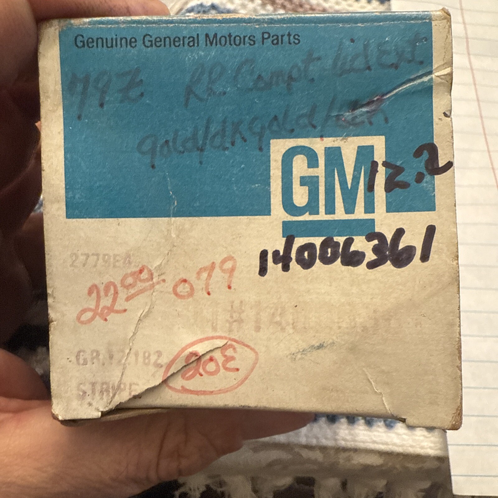 Gm Original OEM Nos Decal 14006361 - Image 3